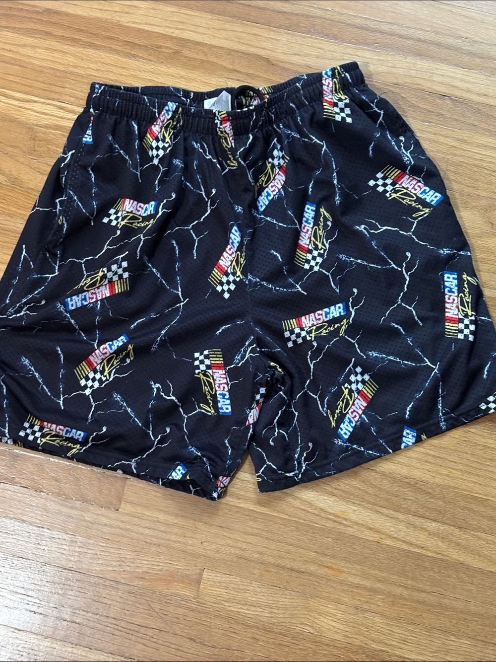 NASCAR Racing Mesh Lined Men's Athletic Shorts